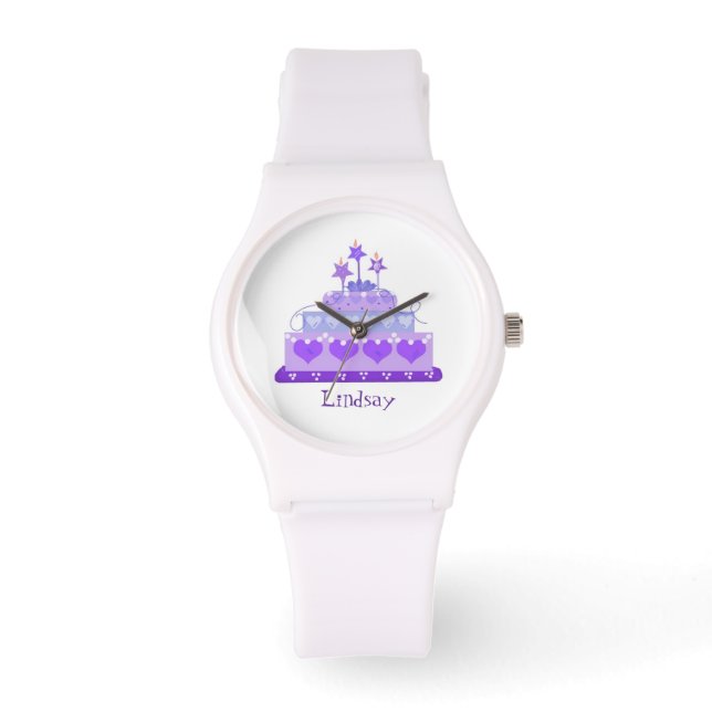 Montre Princess Cake avec nom (Recto)