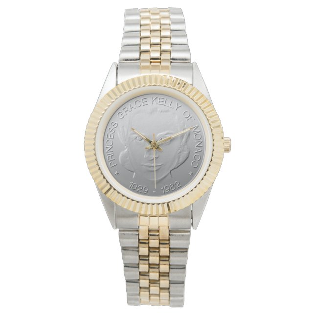 Montre Princesse Grace Kelly de Monaco design #silv04 (devant)