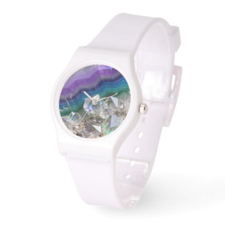 Montre Prismatic Quartz Fusion Vibrant Crystal Design