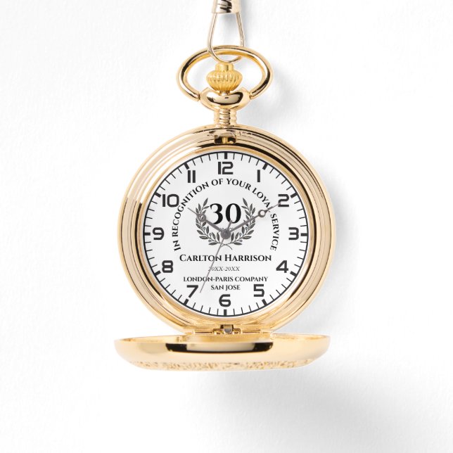 Montre Prix d'appréciation du service loyal. Personnalise (Recto)