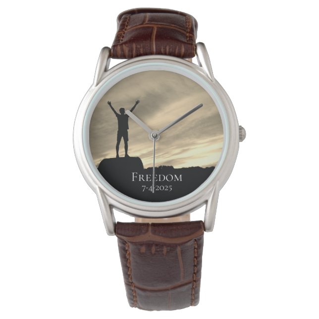 Montre *~* Prix masculin Diplôme Liberté de retraite (devant)