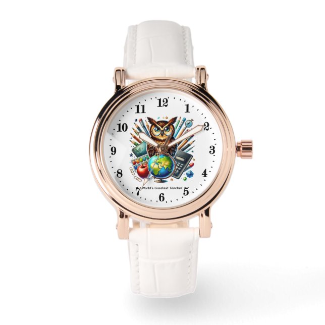 Montre Prix personnalisable de professeur le plus génial  (Recto)