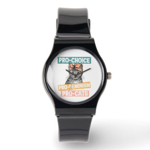 Montre Pro Choice Pro Feminism Pro Cats