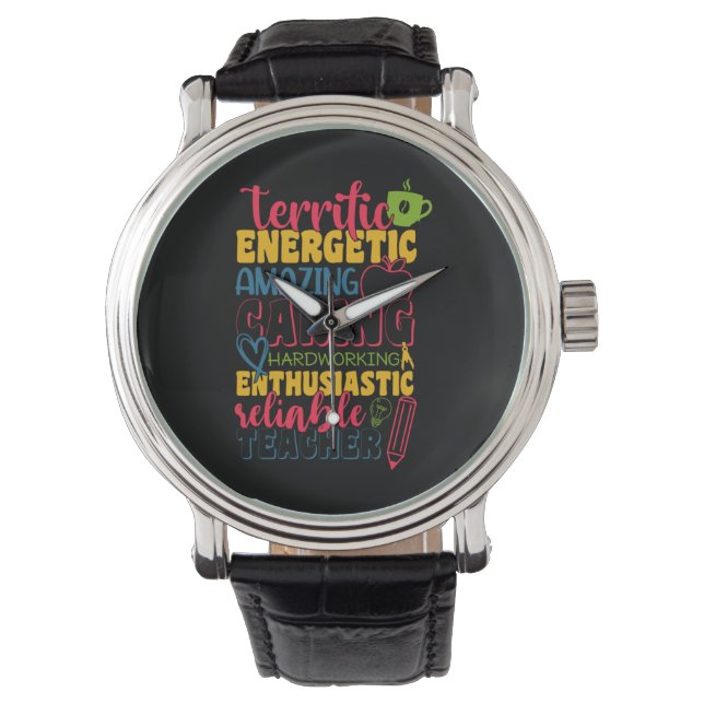 Montre Professeur Cadeaux | Enseignant de soins Extraordi (devant)