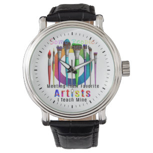 Montre Professeur D'Art J'Enseigne Mon Artiste Préféré