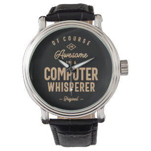Montre Profession d'emploi amusante de Whisperer d'ordina