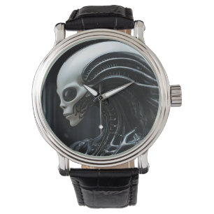 Montre Profil d'Alien reptillien