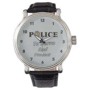 Montre Protéger et servir la police