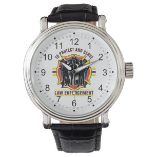 Montre Protégez et servez la police