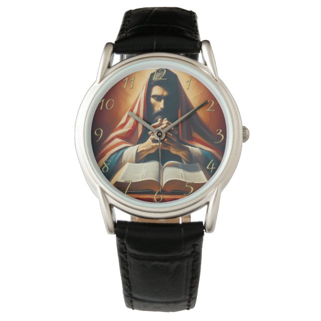 Montre Proverbes 3:5 sainte bible avec les mains (devant)