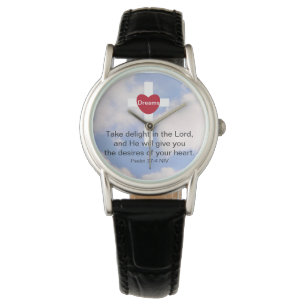 Montre Psaume 37:4 Prenez plaisir dans le ciel bleu du Se