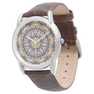 Montre Psychédélique Mandala Rétro Hippie Trippy Boho Chi