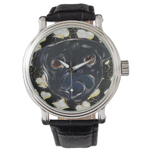 Montre Pug noir