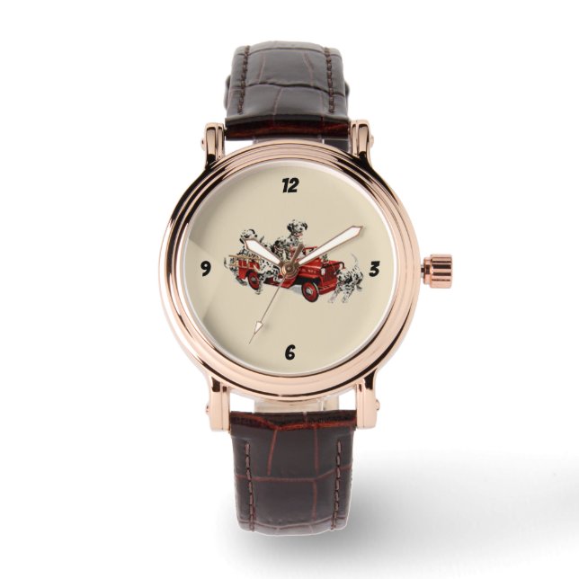 Montre Pups dalmate et camion-feu (Recto)