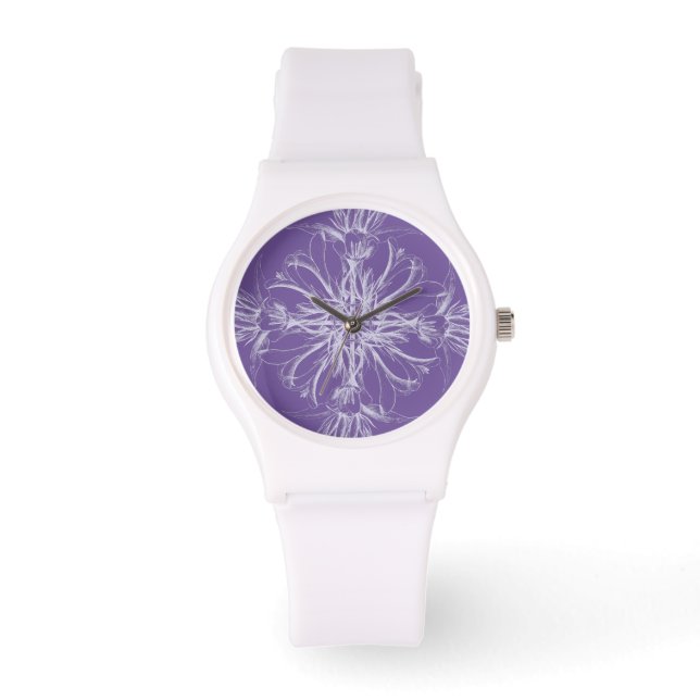Montre Purple Damask Vintage Floral (Recto)