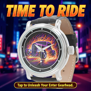 Montre Purple Hot Rod, rue enflammée