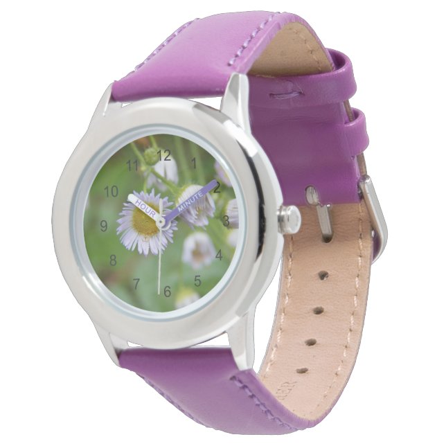 Montre Purple Wild Daisy (Incliné)