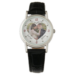 Montre Puzzle du coeur Mariage photo Vous me complétez Ru