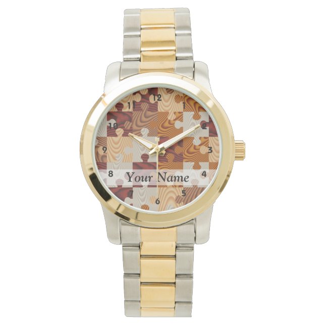 Montre Puzzle en bois (devant)