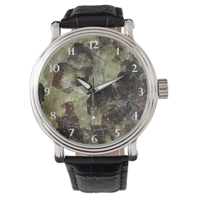 Montre Quartz marbré Brown (devant)