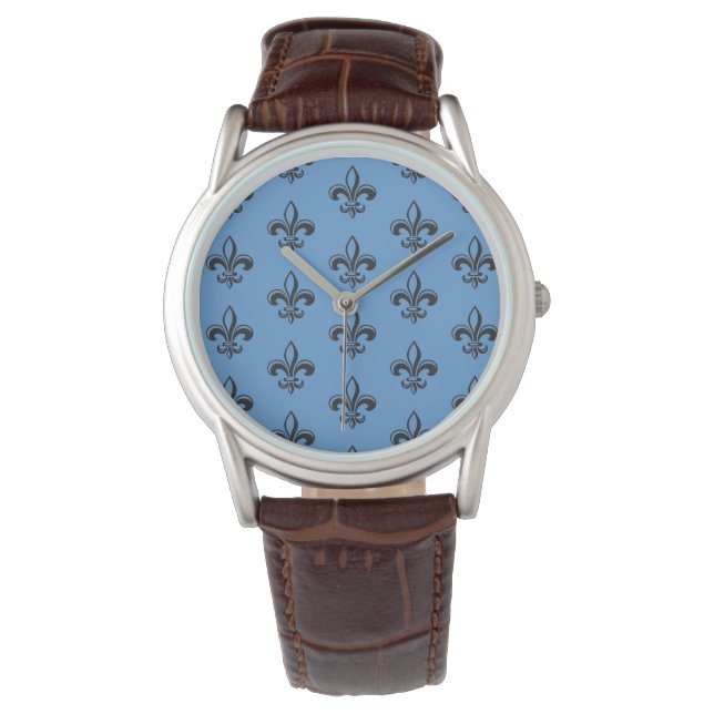 Montre Québec fleur de lys élégant Seigneur français (devant)