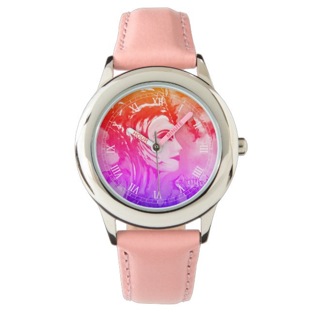 Montre "Queen Nefertiti", Bezel avec Regarder les Coeurs  (devant)