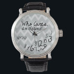 Montre Qui s'en fiche, je suis retraité ! - logo eatlovep<br><div class="desc">Magnifique Motif Chevron gris et blanc Qui s'en soucie,  je suis Montres à la retraite! Montres amusantes pour la retraite.. Inclut notre logo eatlovepray. (peut être retiré sur demande). Conception personnalisée acceptée. Contactez-moi pour plus d'informations. Demande de conception personnalisée acceptée. Cliquez sur le lien "Demandez au concepteur" ci-dessous.</div>