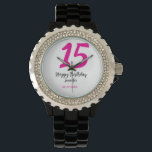 Montre quiencenera 15e anniversaire ajouter date année te<br><div class="desc">conception modifiable</div>