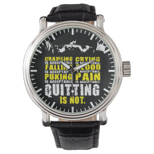 Montre Quitter n'est pas acceptable - Motivation de l'ent
