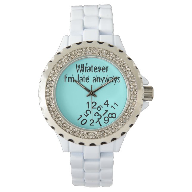 Montre Quoi qu'il soit tard en baisse de nombres (devant)