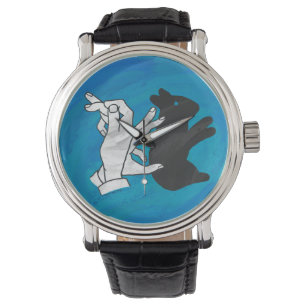 Montre Rabat Ombre Sur Bleu
