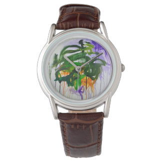 Montre Racine molle, Fleur de fleur de fleur Tondo WATT