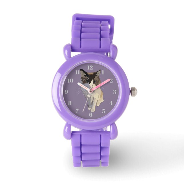 Montre Ragdoll cat, Dusty Purple (Recto)