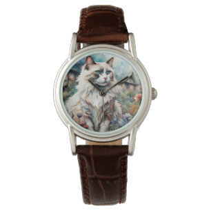 Montre Ragdoll Chat en anglais Garden