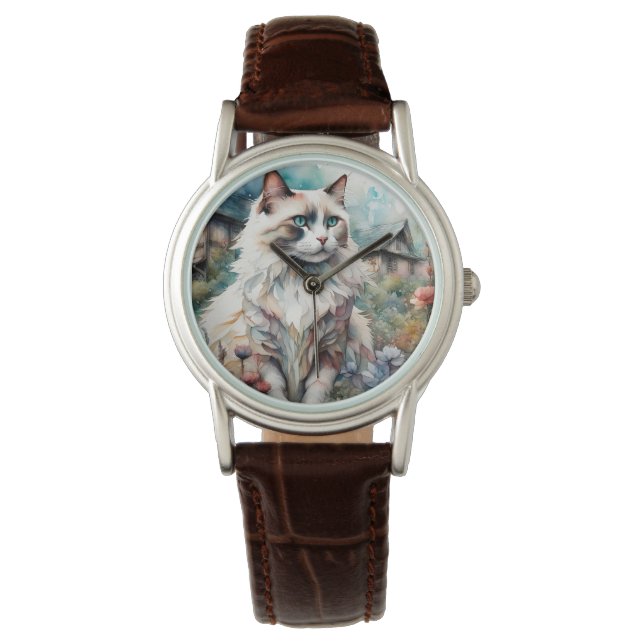 Montre Ragdoll Chat en anglais Garden (devant)
