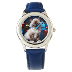 Montre Ragdoll Kitten cadeau de Noël