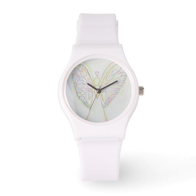 Montre Rainbow Hearts Guardian Angel Custom Watch Design (Recto)