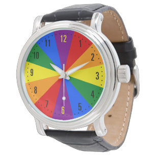 Montre Rainbow LGBTQ American Pride Diversité Star Burst
