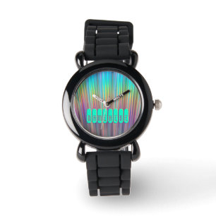 Montre Rainbow Watch. Holographique ! Ajouter un nom ou u