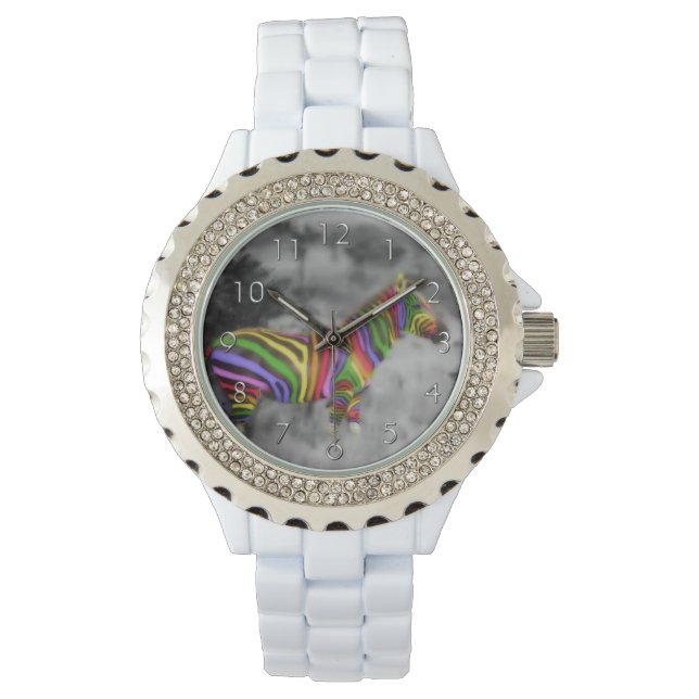 Montre Rainbow Zebra (devant)