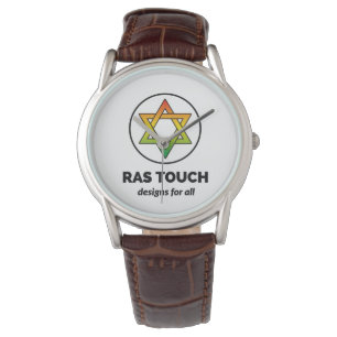 Montre Ras Touch Star - Classic Brown Leather strap Watch