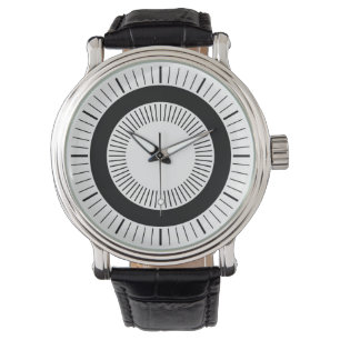 Montre Rayons concentrés - Noir