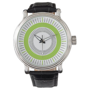 Montre Rayons concentriques - Vert martien