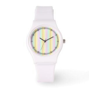 Montre Rayures verticales de pastels