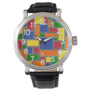 Montre Rectangles colorées