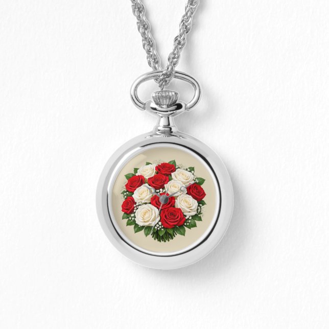 Montre Red and white roses (Recto)