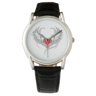 Montre Red Angel Coeur avec ailes