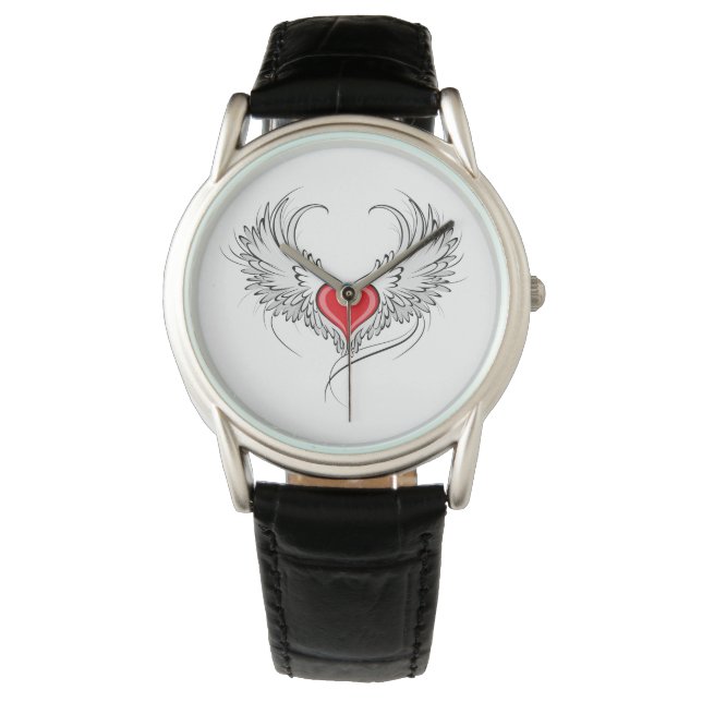 Montre Red Angel Coeur avec ailes (devant)