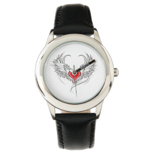 Montre Red Angel Coeur avec ailes
