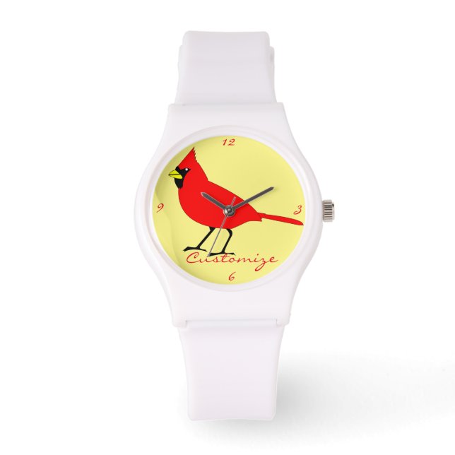 Montre Red Cardinal Bird Thunder_Cove (Recto)